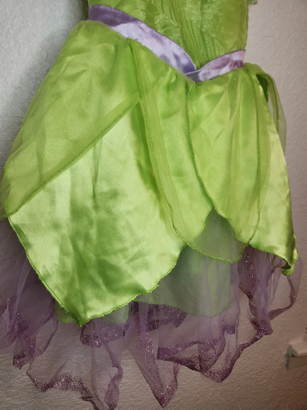 Disney Store Tinker Bell Costume Child Size Medium 5 6  Green And Purple - Picture 2 of 14